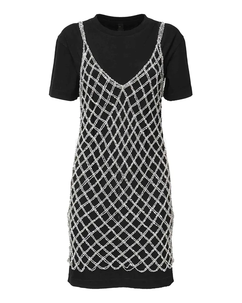 Pinko Knielanges Kleid - Schwarz Schwarz