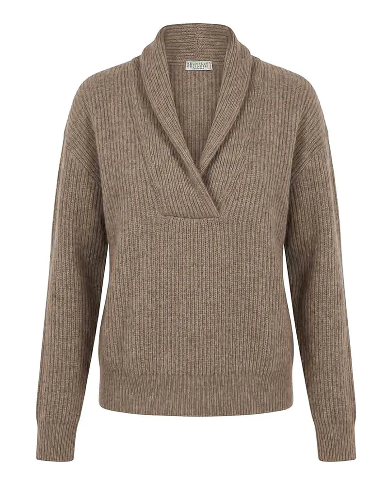 Brunello Cucinelli Rundhalspullover - Braun Braun