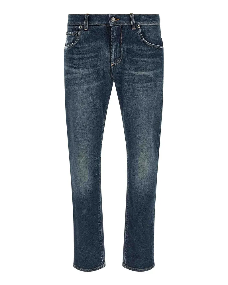 Dolce & Gabbana Straight Leg Jeans - Blau Blau