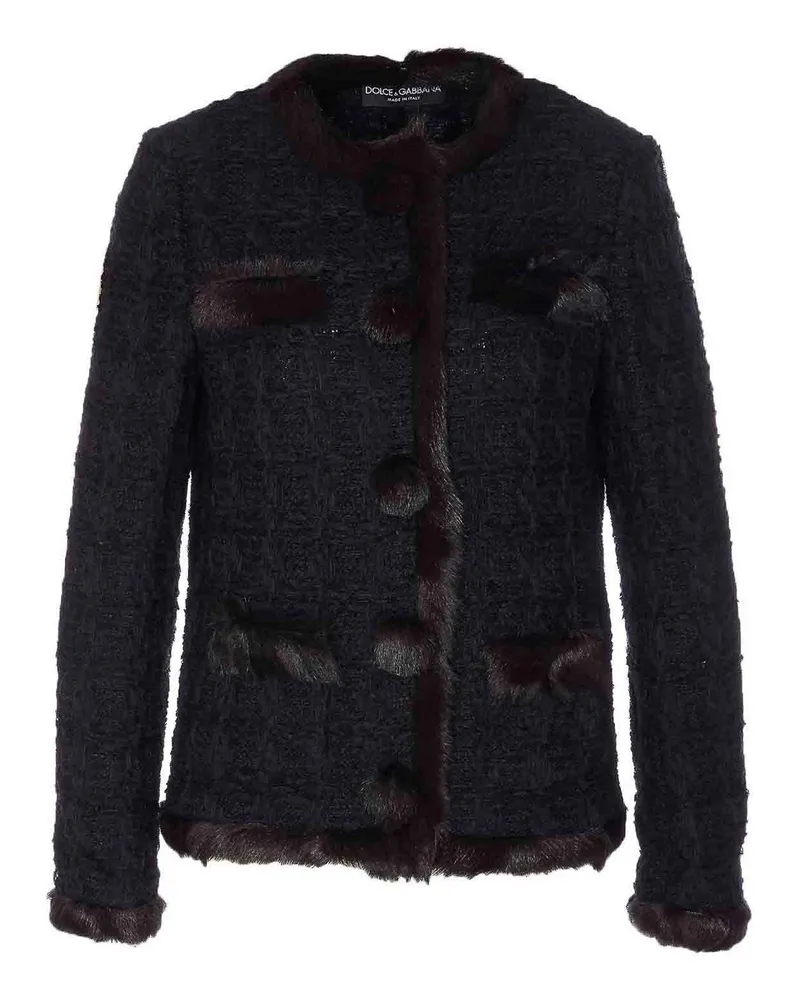 Dolce & Gabbana Rundhalspullover - Schwarz Schwarz