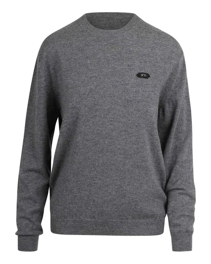 N° 21 Rundhalspullover - Grau Grau