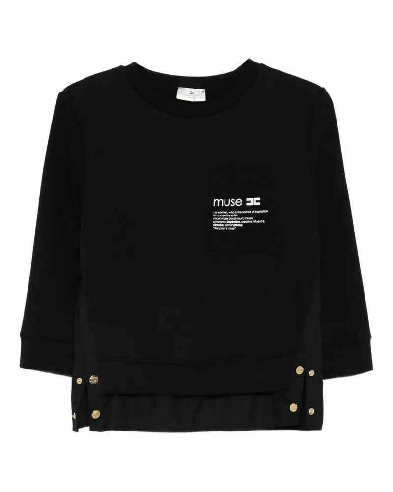 Elisabetta Franchi T-Shirt - Schwarz Schwarz