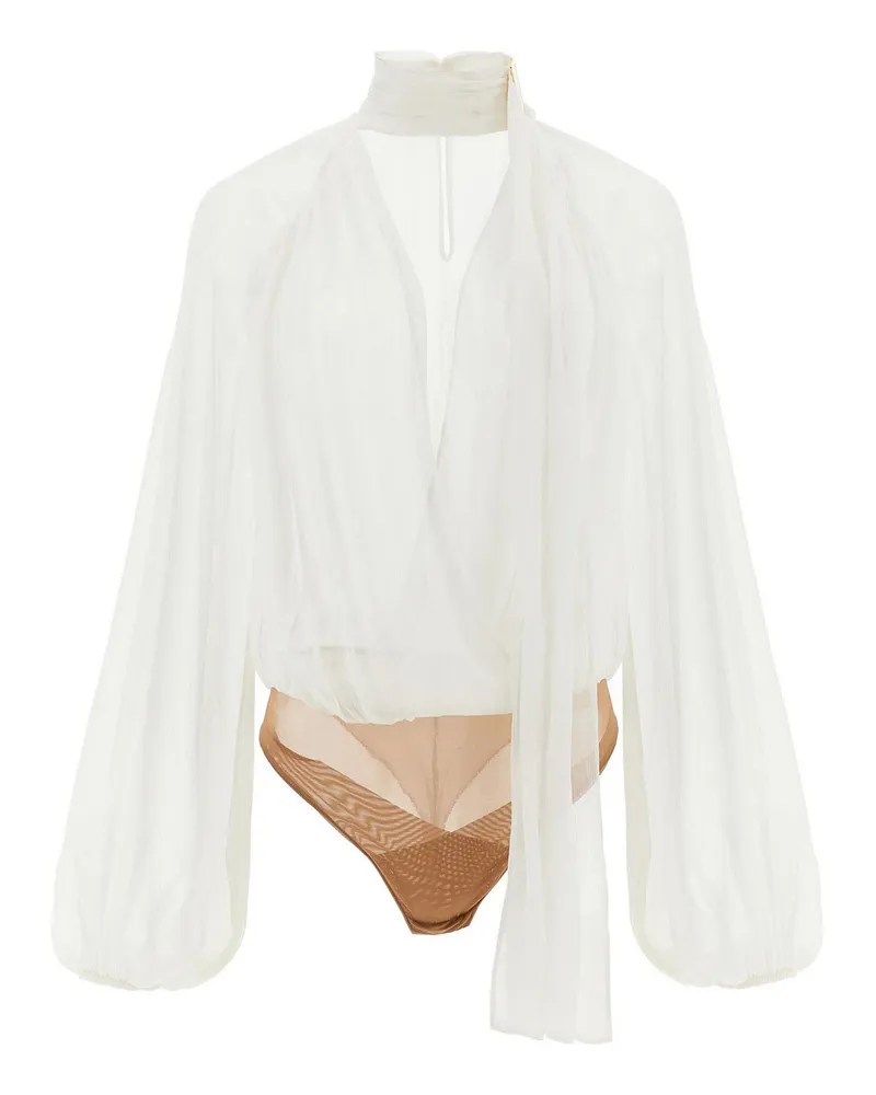 Elisabetta Franchi Knielanges Kleid - Weiß Weiß