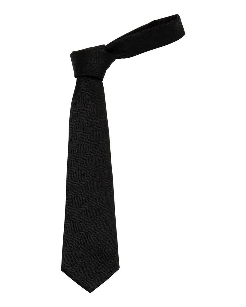 Emporio Armani Krawatte - Schwarz Schwarz