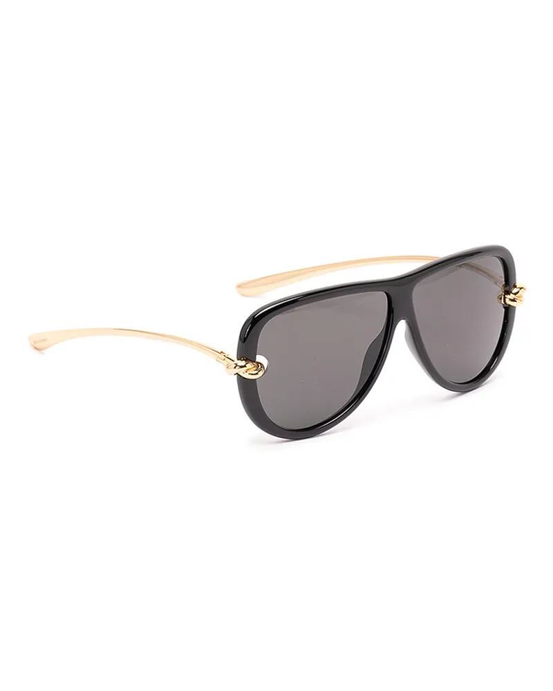 Bottega Veneta Sonnenbrille - Schwarz Schwarz