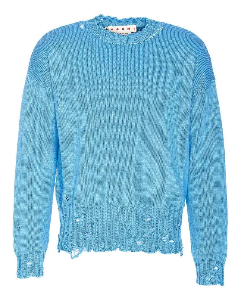 Marni Rundhalspullover - Blau Blau