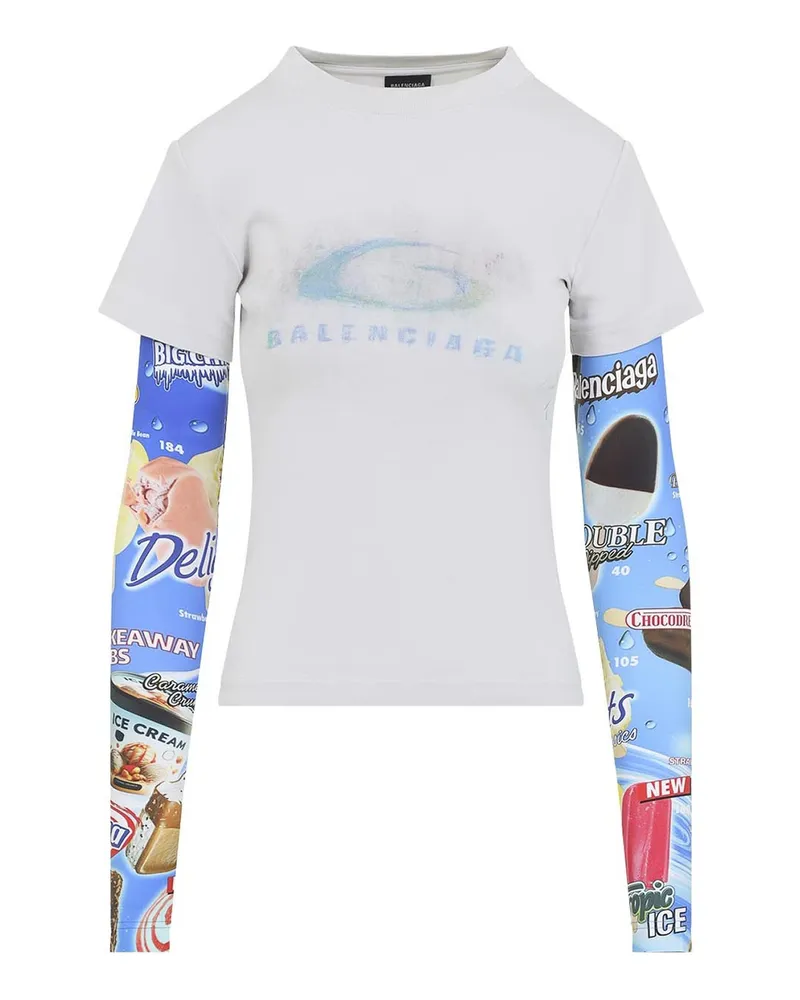 Balenciaga T-Shirt - Weiß Weiß