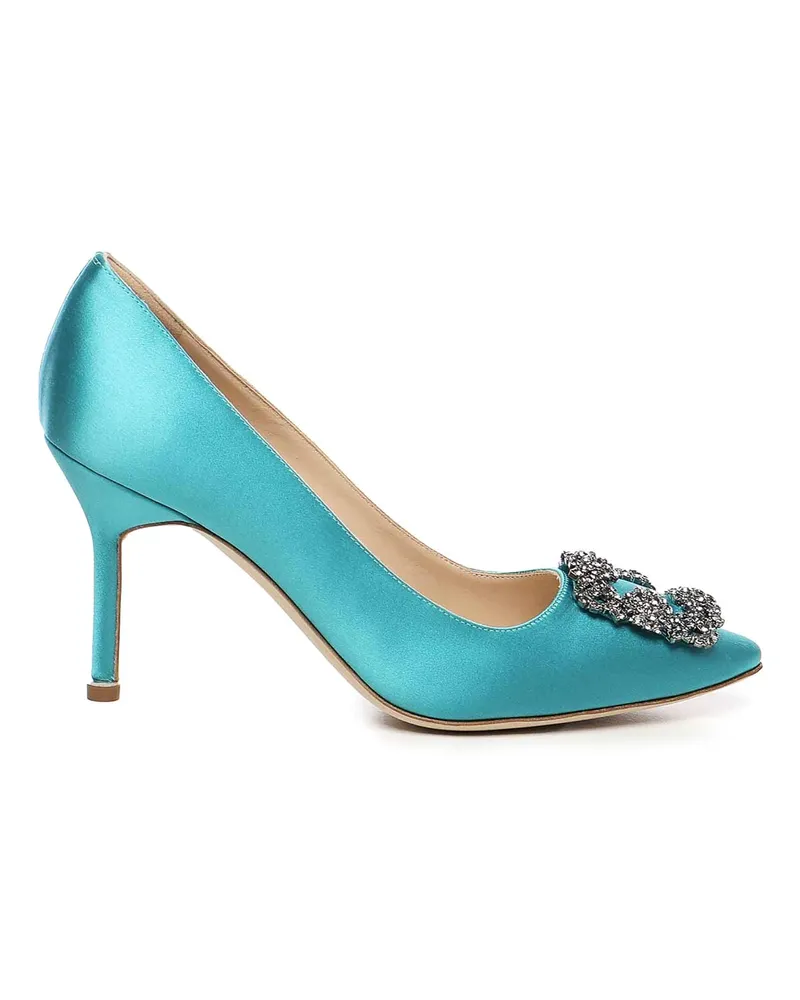 Manolo Blahnik Pumps - Schwarz Hellblau