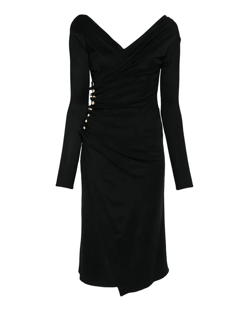 Elisabetta Franchi Knielanges Kleid - Schwarz Schwarz