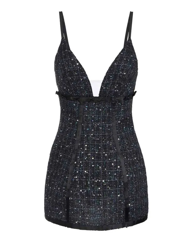 Elisabetta Franchi Knielanges Kleid - Schwarz Schwarz
