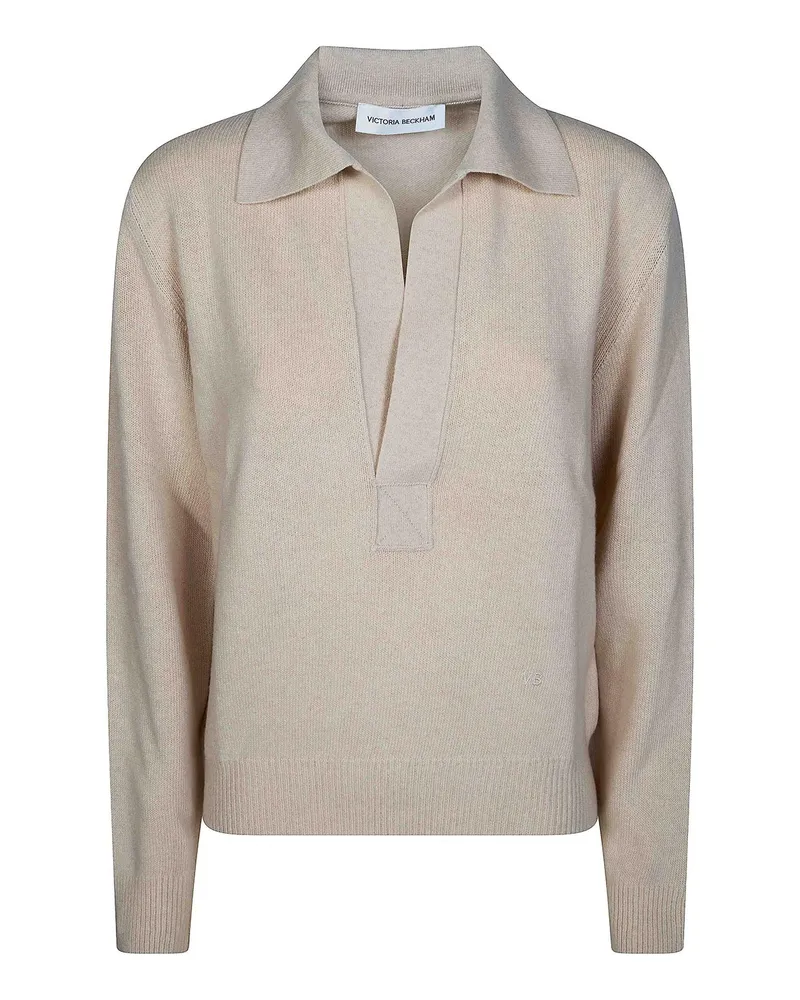 Victoria Beckham Rundhalspullover - Beige Beige