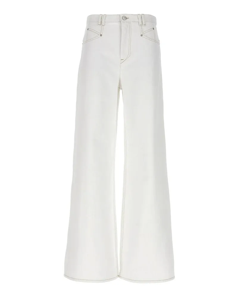 Isabel Marant Straight Leg Jeans - Weiß Weiß