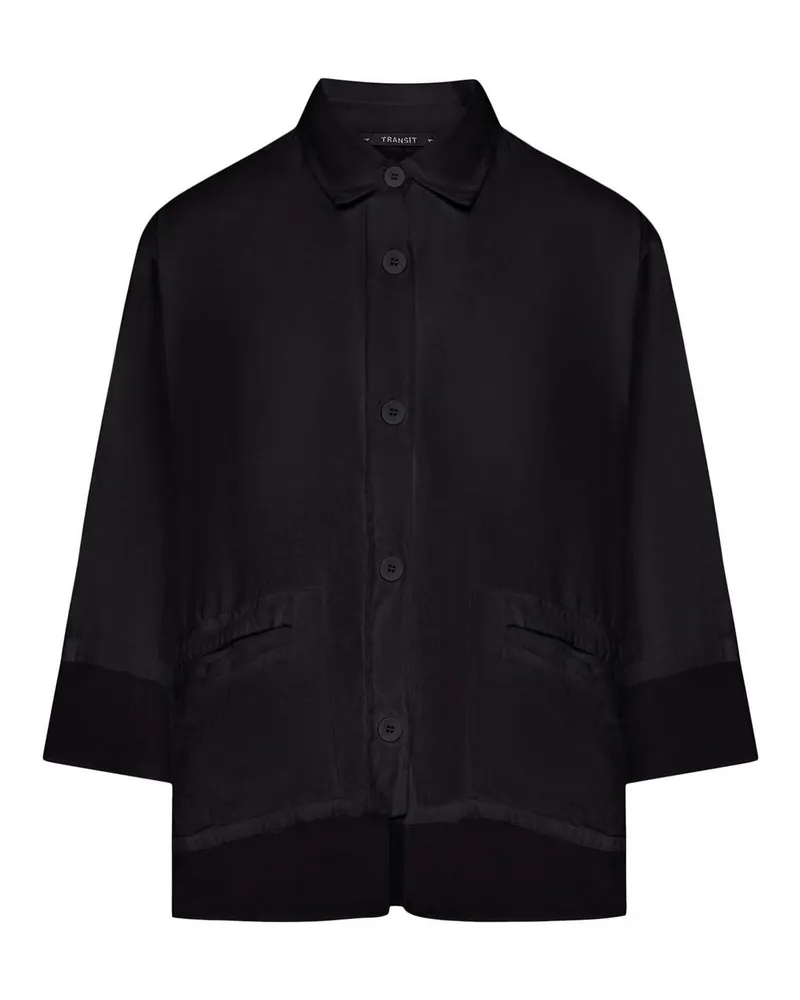 TRANSIT Hemd - Schwarz Schwarz