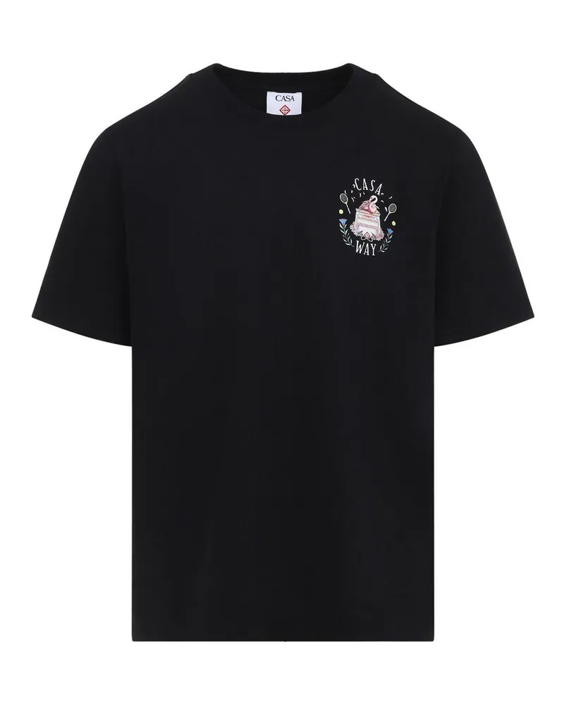 Casablanca Paris T-Shirt - Schwarz Schwarz