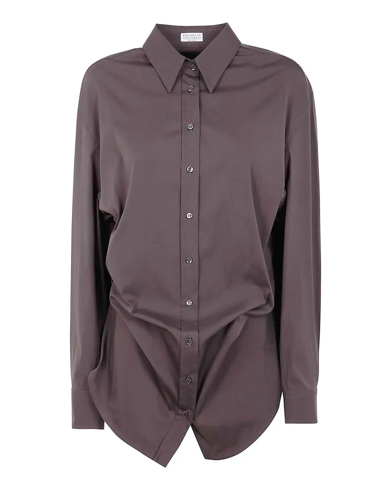 Brunello Cucinelli Hemd - Braun Braun