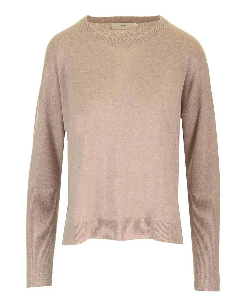 arch4 Rundhalspullover - Beige Beige