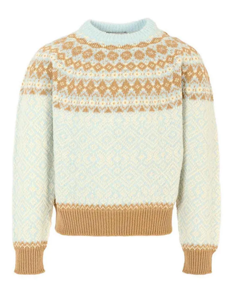 Moncler Rundhalspullover - Hellblau Hellblau