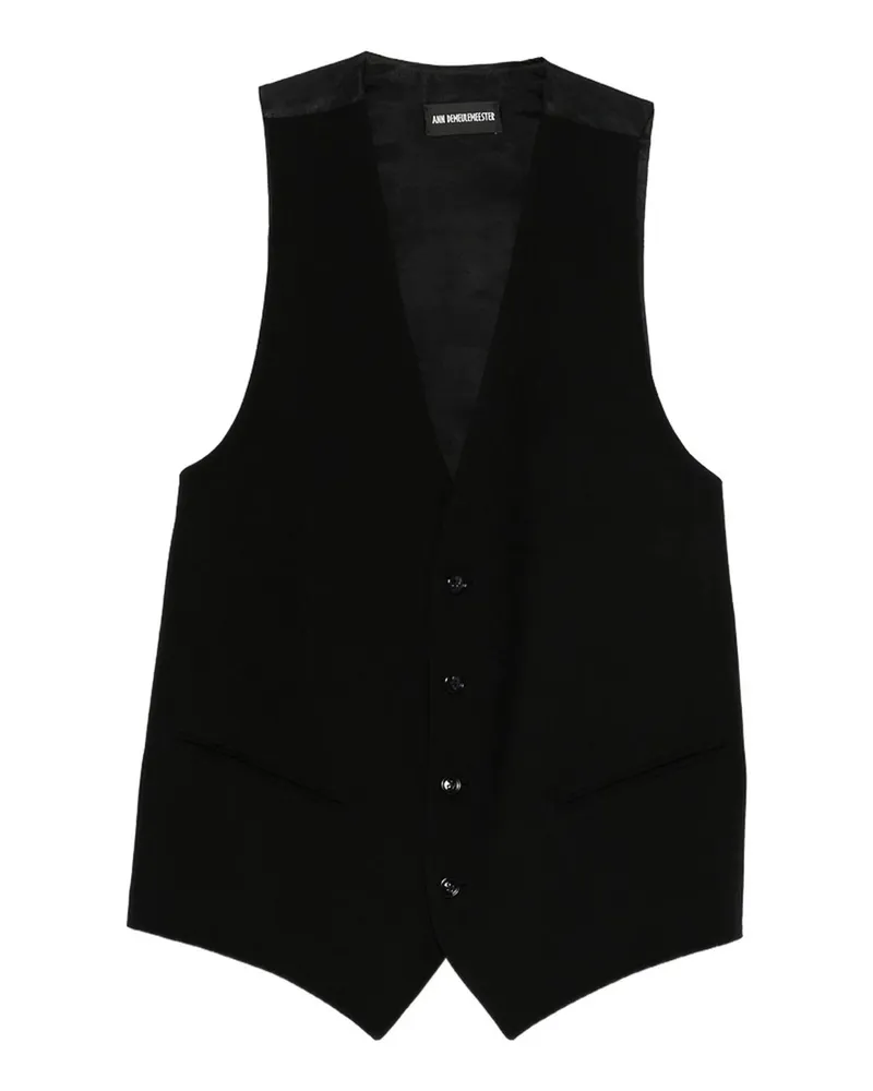 Ann Demeulemeester Weste - Schwarz Schwarz