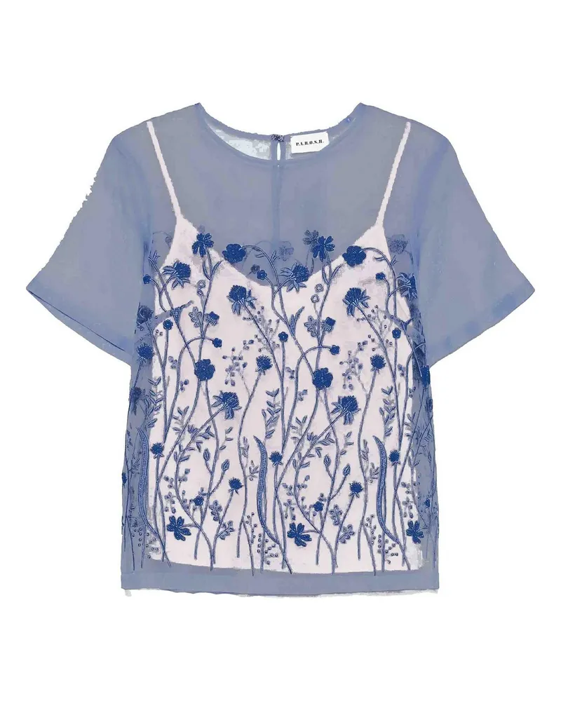P.A.R.O.S.H. P. A.R. O H. Bluse - Blau Blau