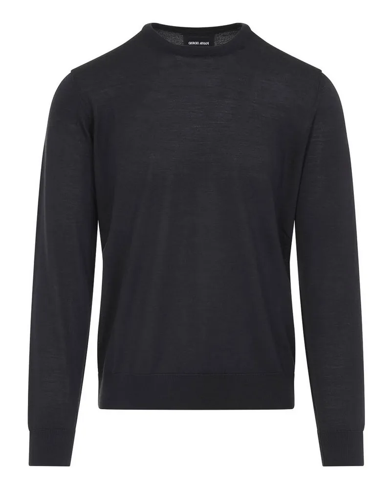 Giorgio Armani Rundhalspullover - Grau Grau