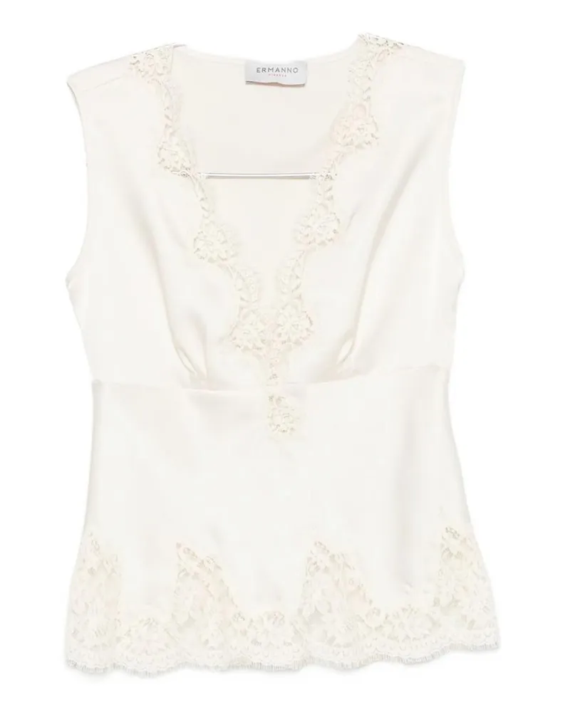 Ermanno Scervino Top - Weiß Weiß