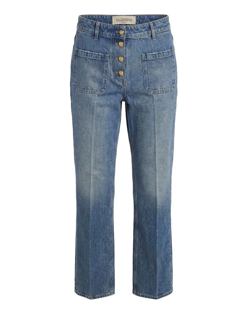 Valentino Garavani Straight Leg Jeans - Jeansblau Jeansblau