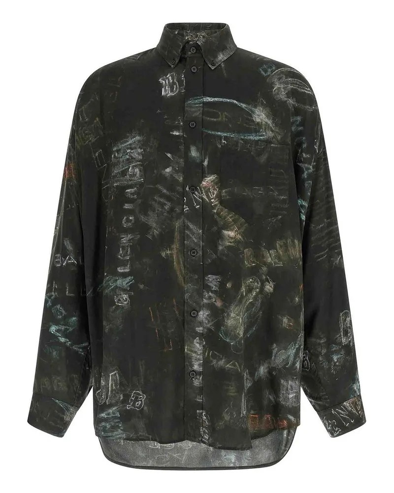 Balenciaga Hemd - Schwarz Schwarz