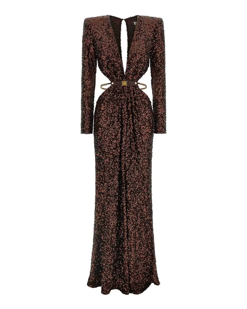 Elisabetta Franchi Abendkleid - Braun Braun