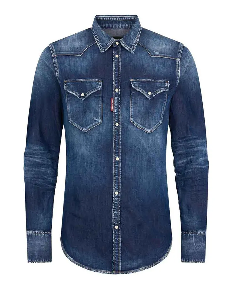 Dsquared2 Hemd - Blau Blau