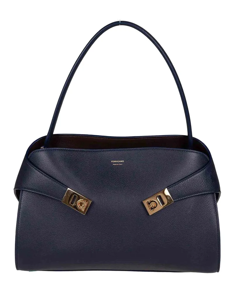 Ferragamo Schultertasche - Dunkelblau Dunkelblau