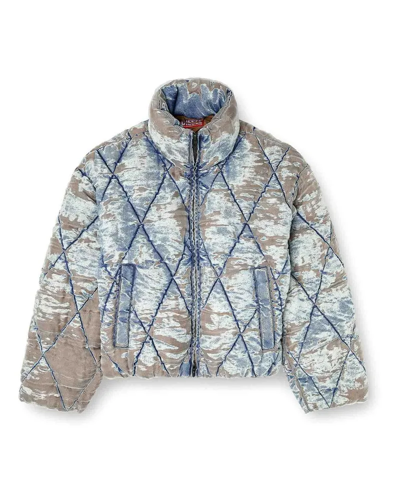 Diesel Daunenjacke - Hellblau Hellblau