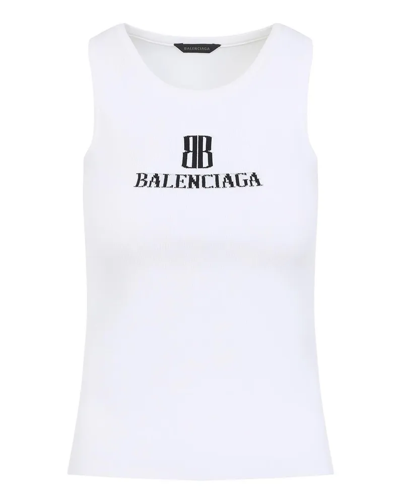 Balenciaga Top - Weiß Weiß