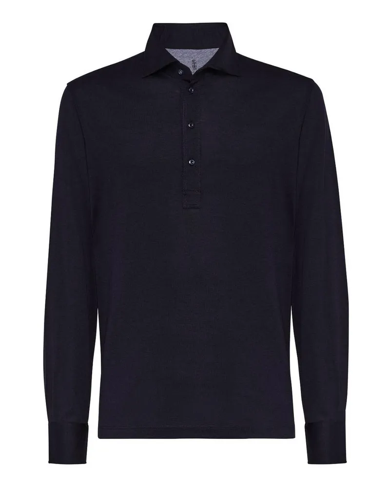 Brunello Cucinelli Poloshirt - Dunkelblau Dunkelblau