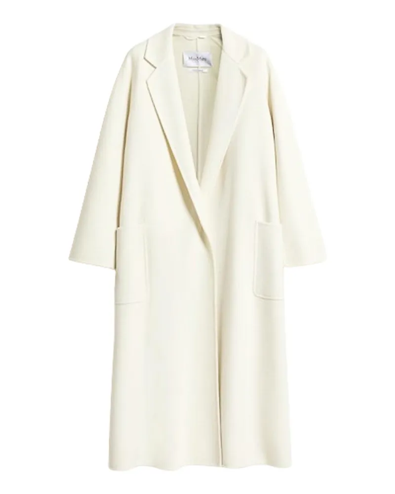 Max Mara Kurzer Mantel - Weiß Weiß