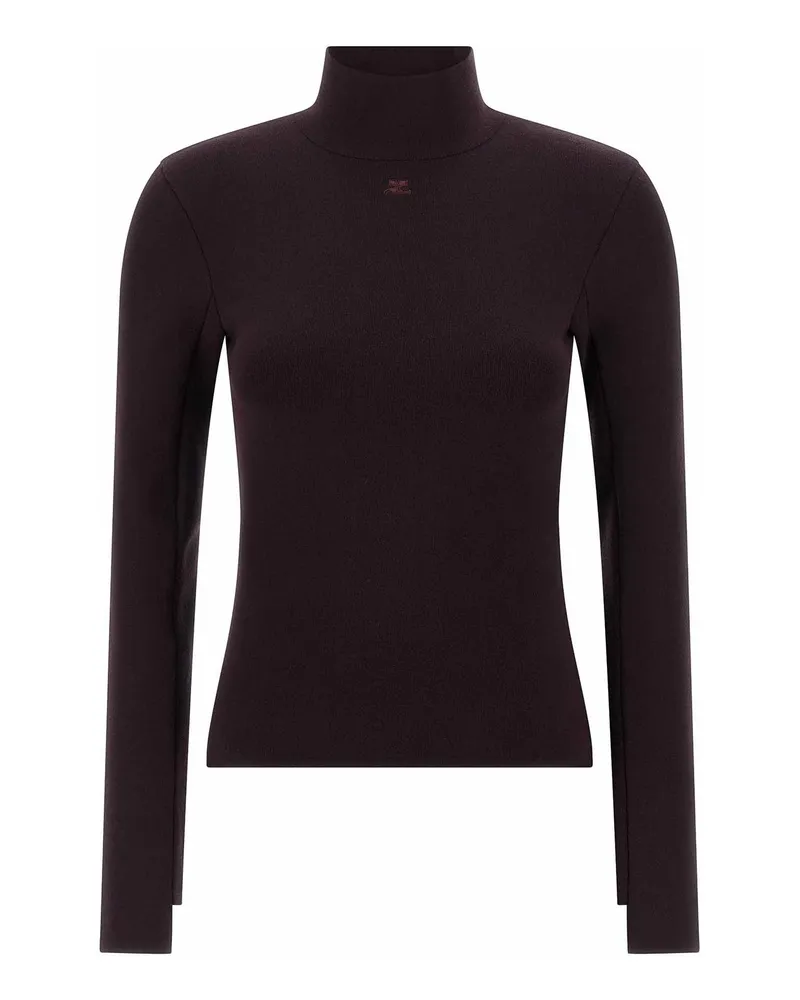 Courrèges Cardigan - Dunkelrot Dunkelrot