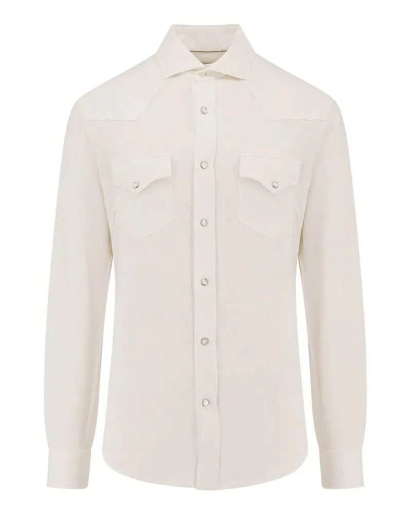Brunello Cucinelli Hemd - Weiß Weiß