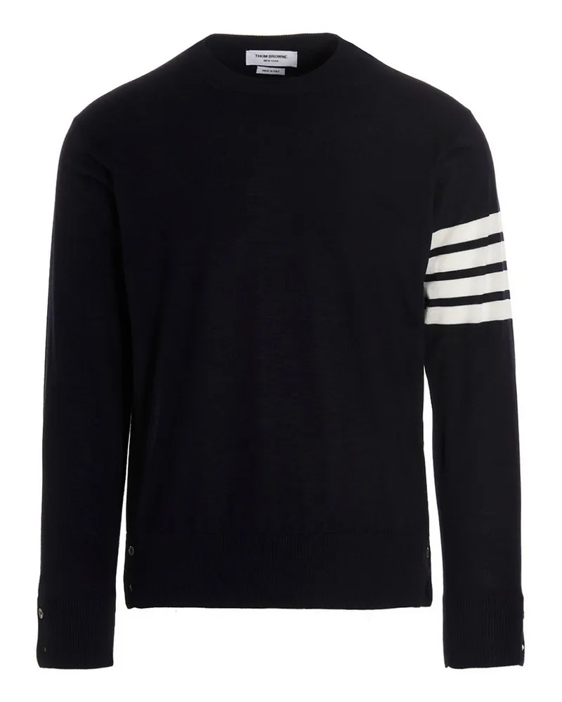 Thom Browne Rundhalspullover - Blau Blau