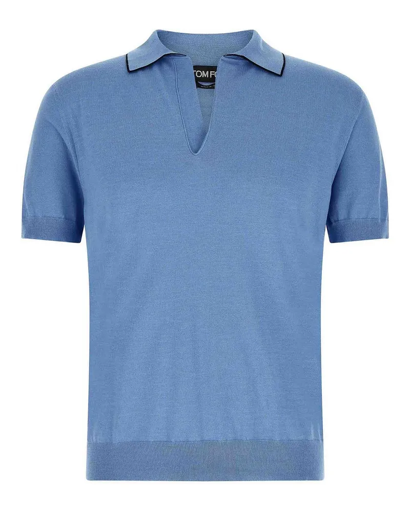 Tom Ford Poloshirt - Hellblau Hellblau