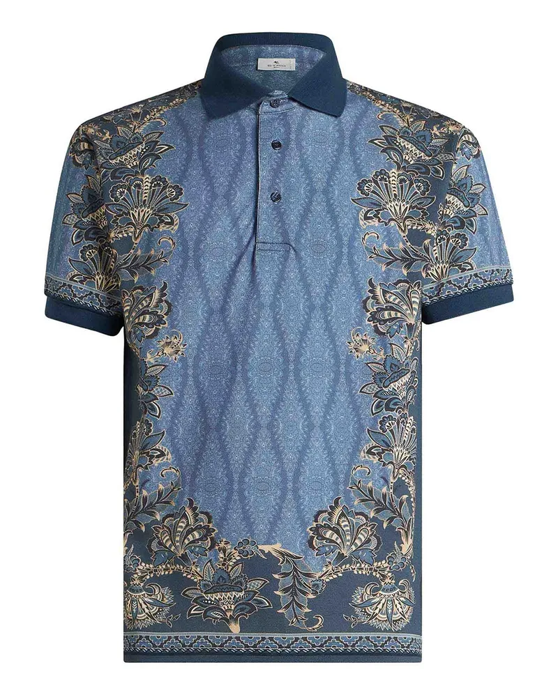Etro Poloshirt - Blau Blau