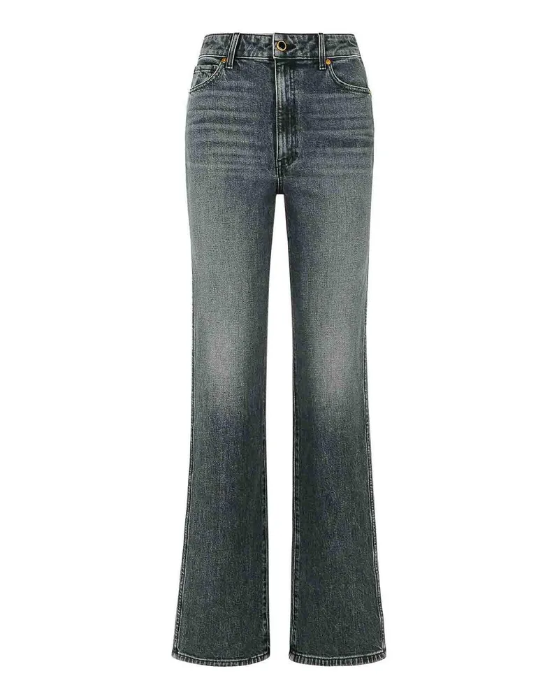 KHAITE Straight Leg Jeans - Schwarz Schwarz
