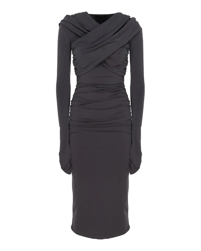 ANDAMANE Knielanges Kleid - Grau Grau
