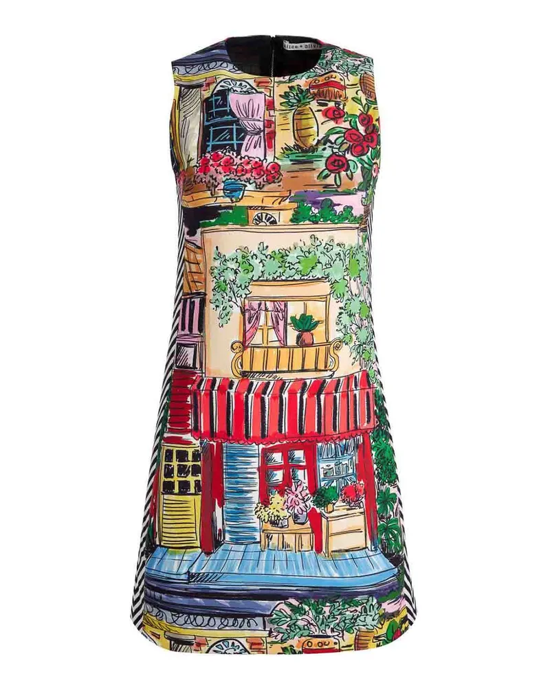 Alice + Olivia Kurzes Kleid - Bunt Bunt