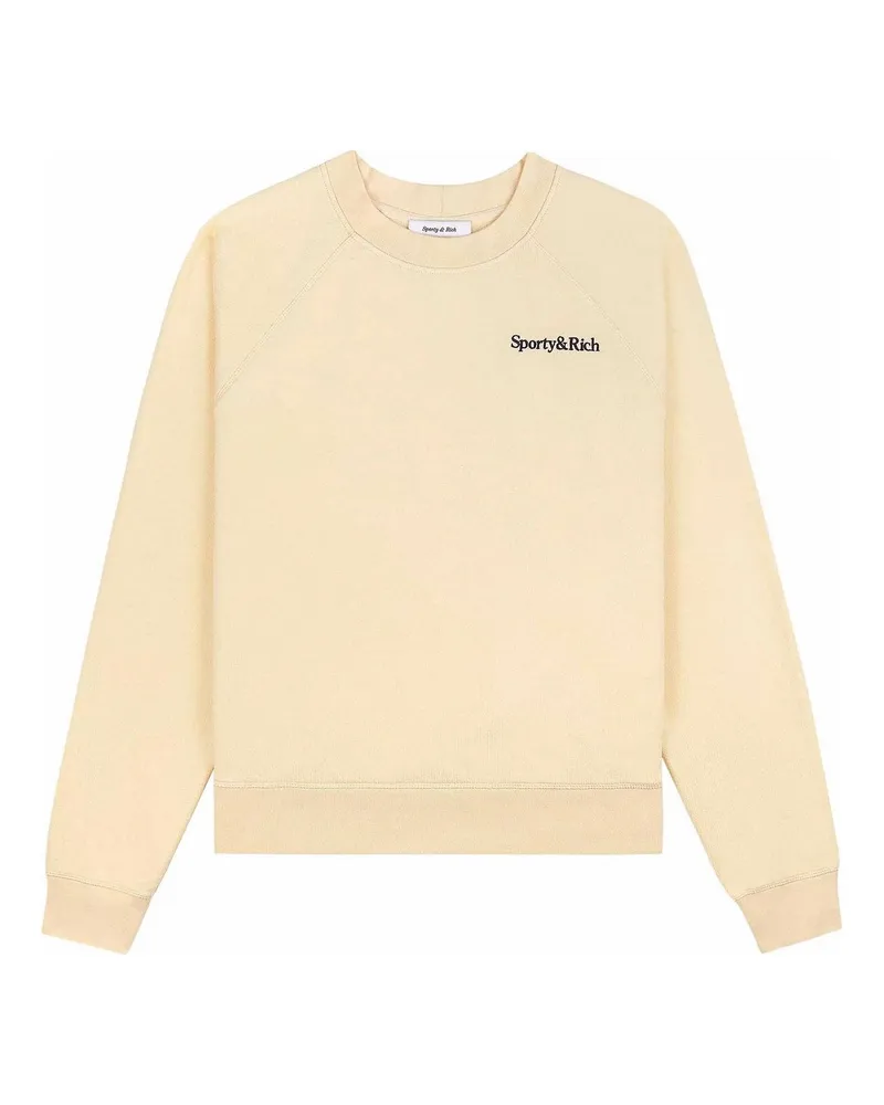 SPORTY & RICH Rundhalspullover - Beige Beige