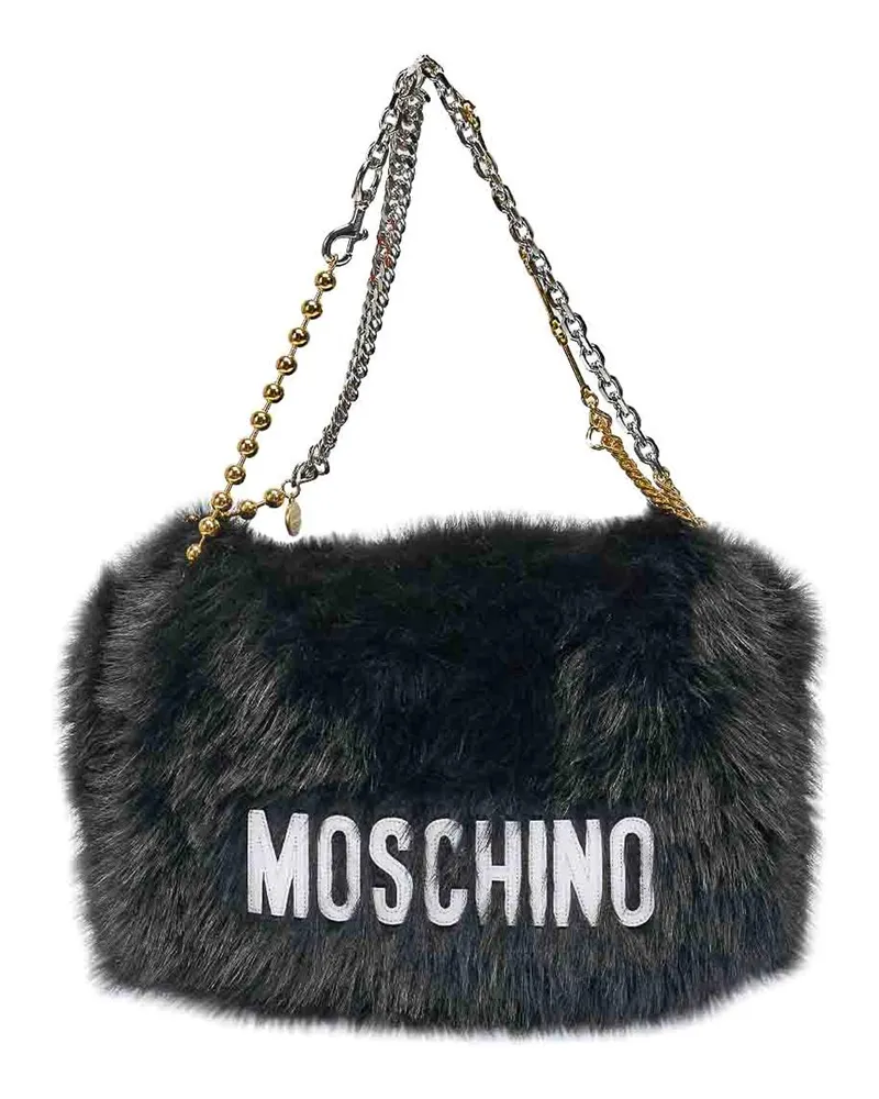 Moschino Schultertasche - Schwarz Schwarz