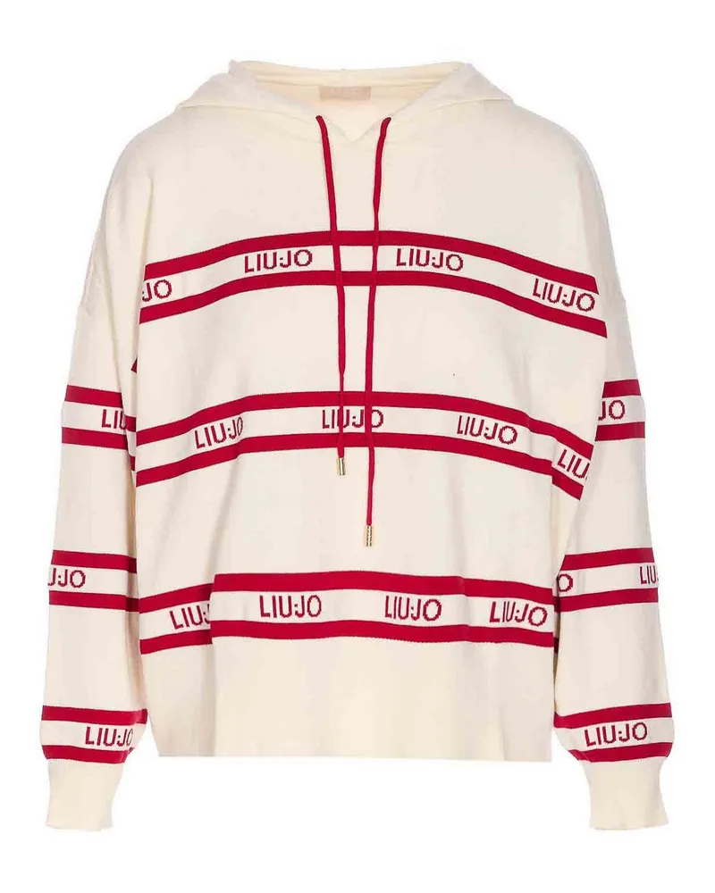 Liu Jo Rundhalspullover - Weiß Weiß