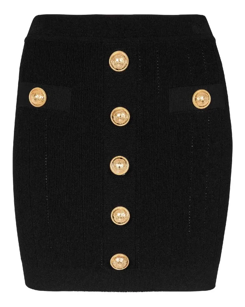 Balmain Minirock - Schwarz Schwarz