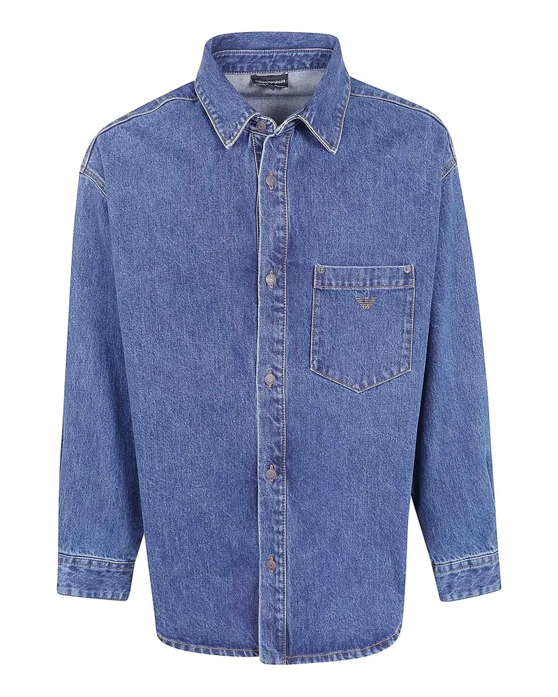 Emporio Armani Hemd - Blau Blau