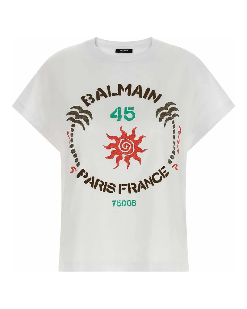 Balmain T-Shirt - Weiß Weiß