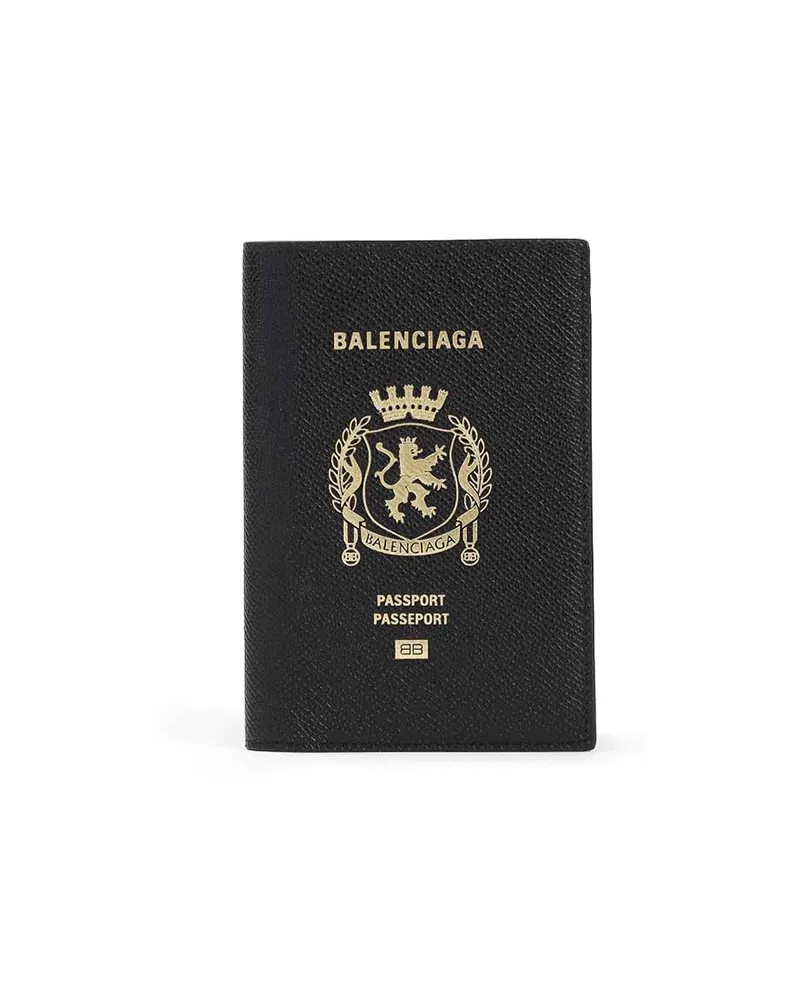 Balenciaga Portemonnaie - Schwarz Schwarz