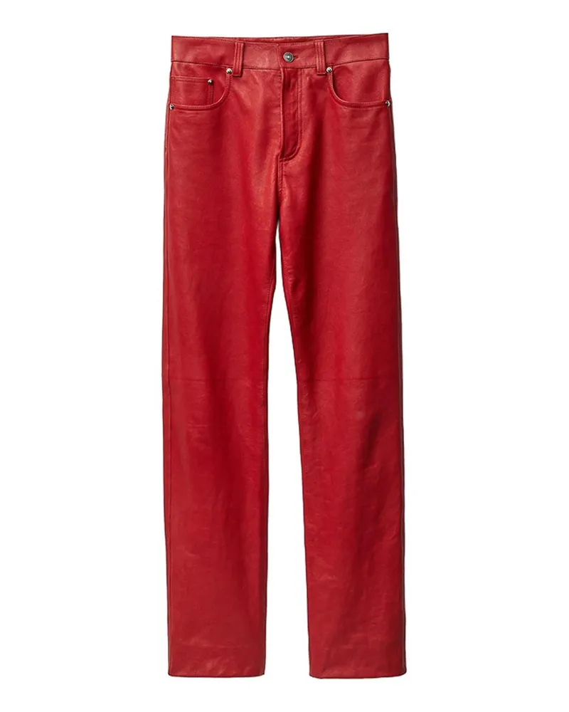 Versace Lederhose - Rot Rot